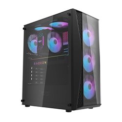 Caixa Computador Darkflash Gamming DK352 + 4 Fans Preto