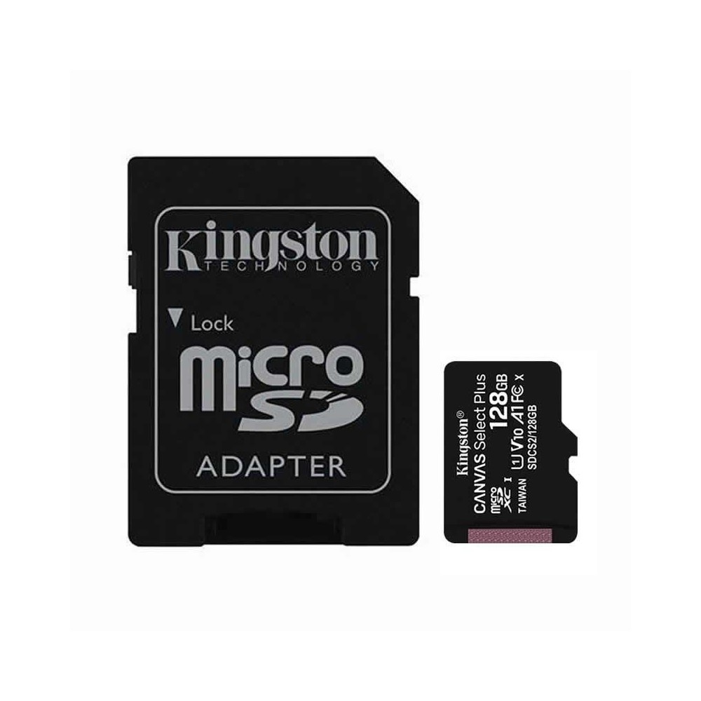 Cartão de Memória MicroSDXC 128GB (Classe 10) - KINGSTON