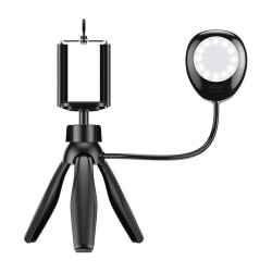 Tripod + Suporte APEXEL c/ Led APL-JJ21FL