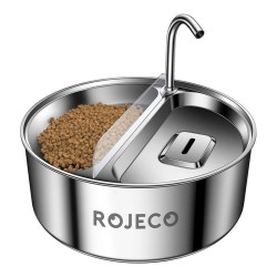 Bebedouro + Dispensador Comida Rojeco Inox