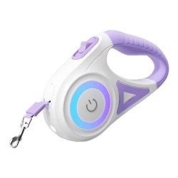 Trela Cão Automatica Rojeco 5 Metros Roxo