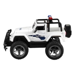 Carro RC Telecomandado 1:12 Double Eagle Jeep Policia Branco