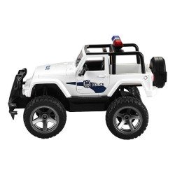 Carro RC Telecomandado 1:12 Double Eagle Jeep Policia Branco