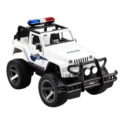 Carro RC Telecomandado 1:12 Double Eagle Jeep Policia Branco