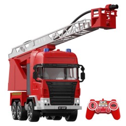 Carro RC Telecomandado 1:20 Double Eagle Camião Bombeiros E597 Vermelho