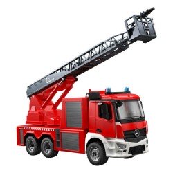 Carro RC Telecomandado 1:20 Double Eagle Camião Bombeiros Mercedes Arocs E667 Vermelho