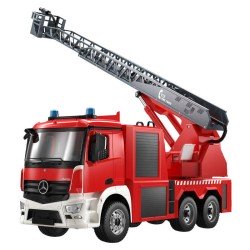Carro RC Telecomandado 1:20 Double Eagle Camião Bombeiros Mercedes Arocs E667 Vermelho