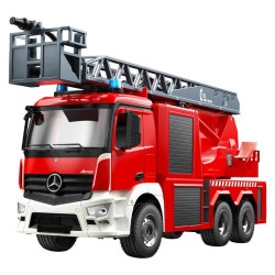 Carro RC Telecomandado 1:20 Double Eagle Camião Bombeiros Mercedes Arocs E667 Vermelho