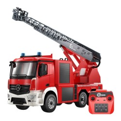 Carro RC Telecomandado 1:20 Double Eagle Camião Bombeiros Mercedes Arocs E667 Vermelho