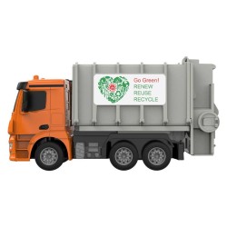 Carro RC Telecomandado 1:26 Double Eagle Camião Lixo Mercedes Arocs E676 Laranja
