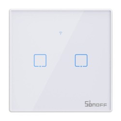 Interruptor inteligente WiFi + RF 433 Sonoff T2 EU TX (2 canais) Nova Versão