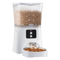 Dispensador Comida Inteligente WiFi 3L Branco