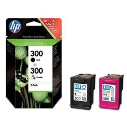 Tinteiro Original HP 300 Black / Tricolor CN637EE - Pack 2