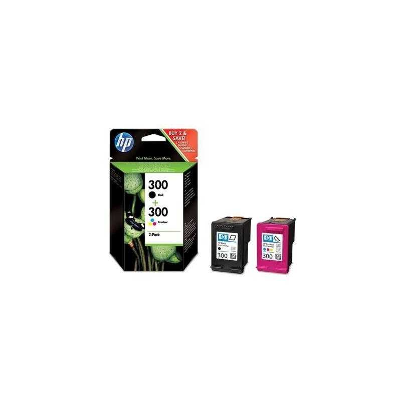 Tinteiro Original HP 300 Black / Tricolor CN637EE - Pack 2 Tinteiro Original HP 300 Black / Tricolor CN637EE - Pack 2