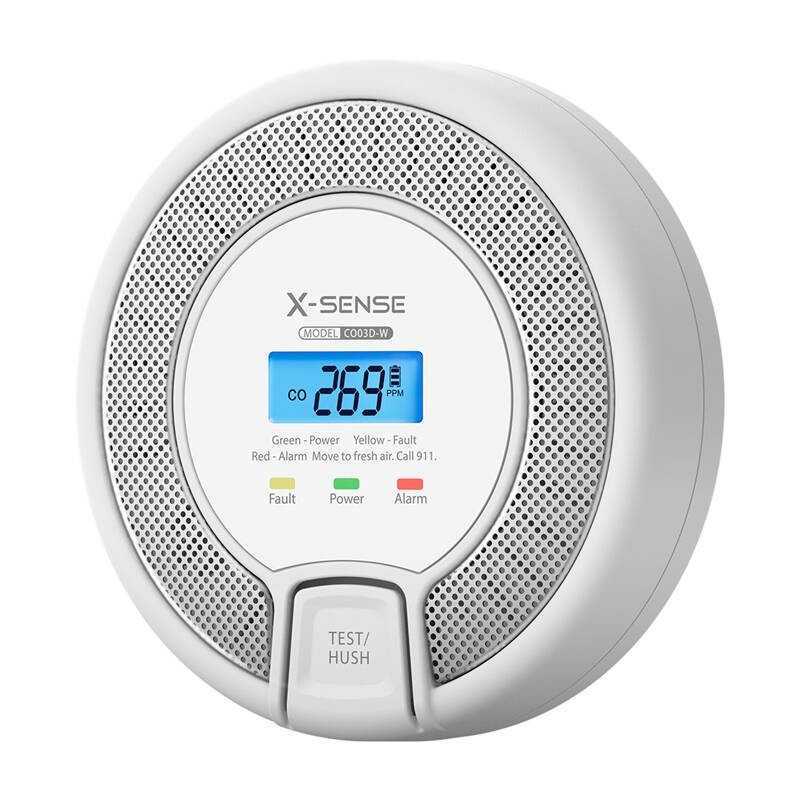 Detector Monoxido Carbono X-Sense Wi-Fi Link+