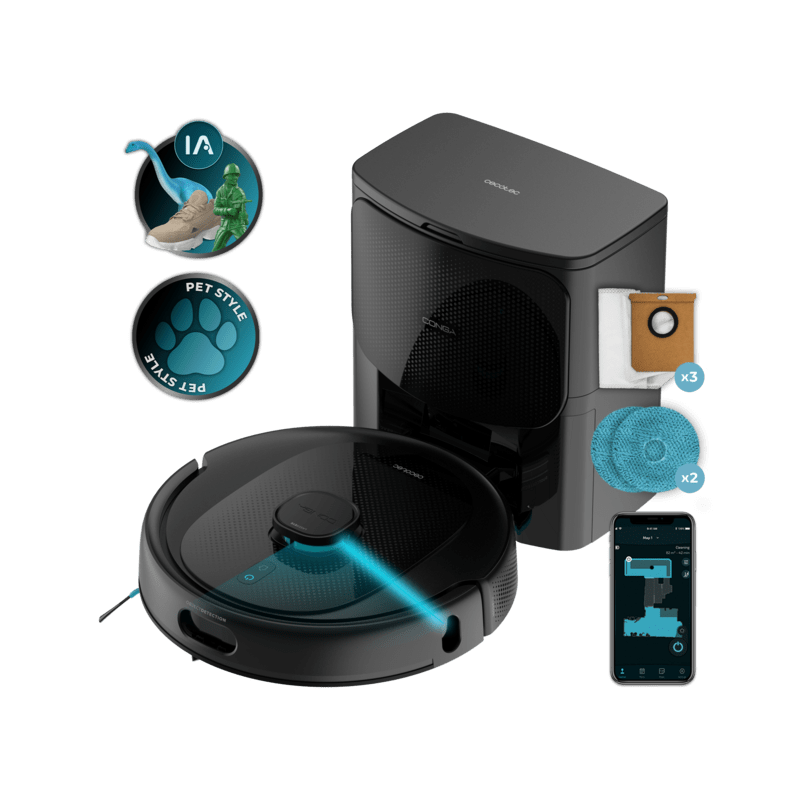 Cecotec Robot Aspirador Conga 9990 AI Spin Revolution Ultra Power Home
