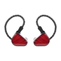 Auriculares TRUTHEAR Perfect Sound c/ Fio Vermelho