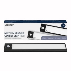 Luz Armário Yeelight 20cm 2700K Preto c/ Sensor