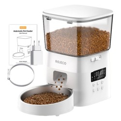 Dispensador de Comida Rojeco 2L Versão Botão Branco