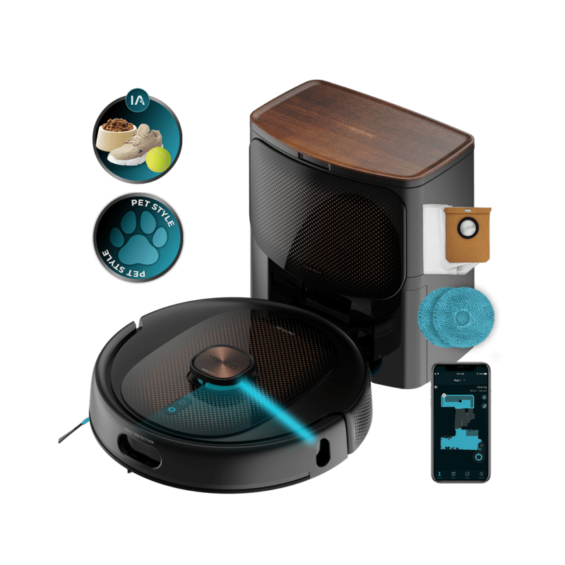 Cecotec Robot Aspirador Conga 10090 AI Spin Revolution Ultra Power Home Lifestyle