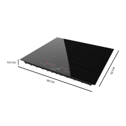 Placa Indução Cecotec Bolero Squad I 4001 Fullflex 59x52cm