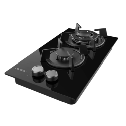 Placa Gás Cecotec Bolero Squad G 2200S Glass Black 29x51cm