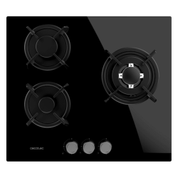 Placa Gas Cecotec Bolero Squad G 3200S Glass Black 58x51cm