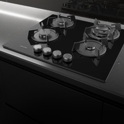 Placa Gás Cecotec Bolero Squad G 4200S Glass Black 58x51cm