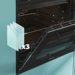 Forno Encastrar Bolero Hexa C136000 Glass Black Time A