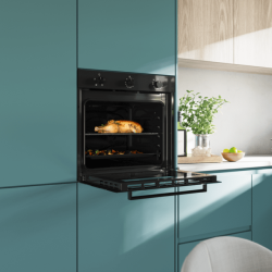 Forno Encastrar Bolero Hexa C136000 Glass Black Time A