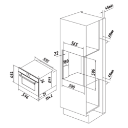 Forno Encastrar Cecotec Bolero Hexa M224500 Edge A