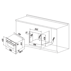 Forno Encastrar Cecotec Bolero Hexa M224500 Edge A