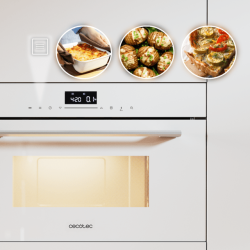 Forno e Microondas Encastrar Cecotec Bolero Hexa MW703800 Glass White