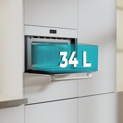 Forno e Microondas Encastrar Cecotec Bolero Hexa MW703800 Glass White