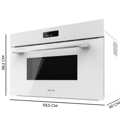 Forno e Microondas Encastrar Cecotec Bolero Hexa MW703800 Glass White