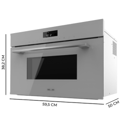 Forno e Microondas Encastrar Cecotec Bolero Hexa MW703800 Glass Grey
