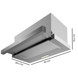 Exaustor Cecotec Bolero Flux TLM 603500 Inox A