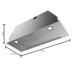 Exaustor Cecotec Bolero Flux IM 756500 Inox A