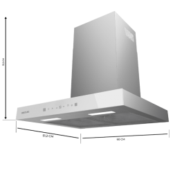 Exaustor Cecotec Bolero Flux TT 605500 Inox A++