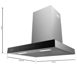 Exaustor Cecotec Bolero Flux TT 605500 Glass Black A++