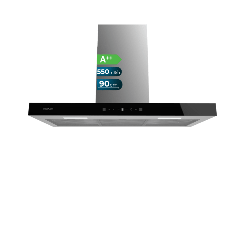 Exaustor Cecotec Bolero Flux TT 905500 Glass Black A+