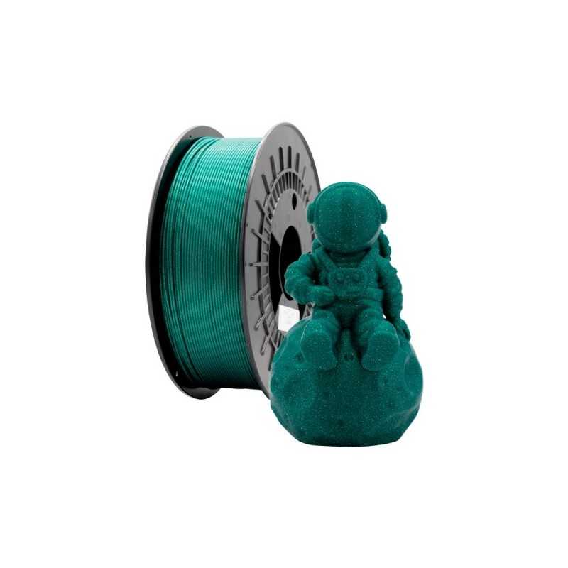 Filamento de Impressão 3D Pla GLITTER  1.75mm 1Kg Verde