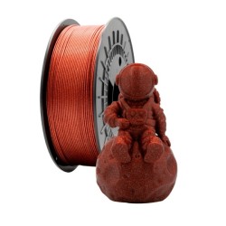 Filamento de Impressão 3D Pla GLITTER  1.75mm 1Kg Vermelho