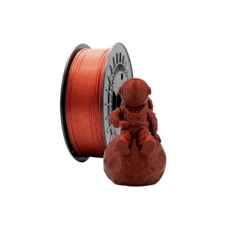 Filamento de Impressão 3D Pla GLITTER  1.75mm 1Kg Vermelho