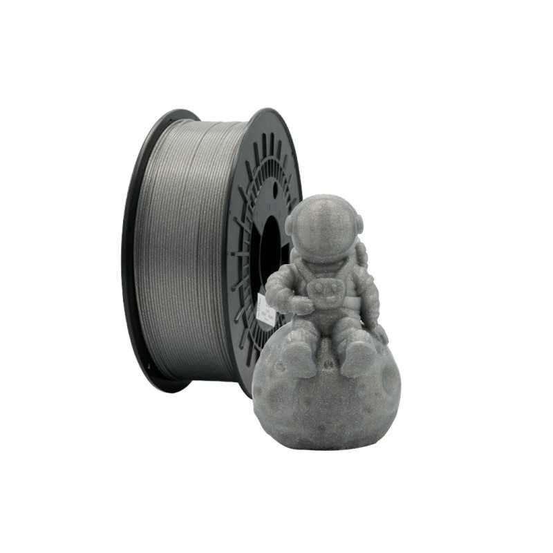 Filamento de Impressão 3D Pla GLITTER  1.75mm 1Kg Prata