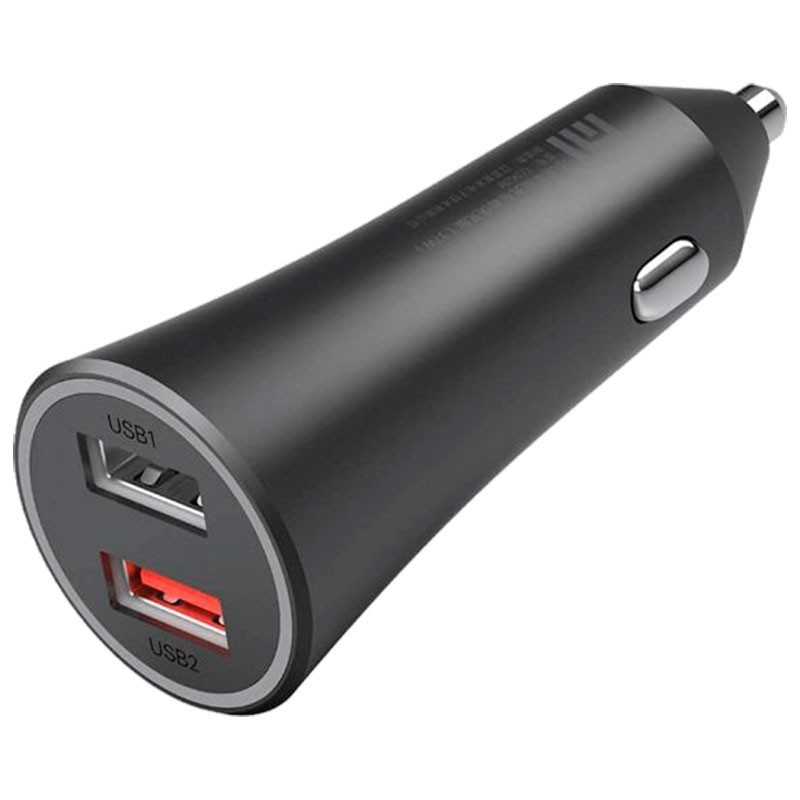 Xiaomi Mi 37W Dual-Port Carregador de Isqueiro Preto