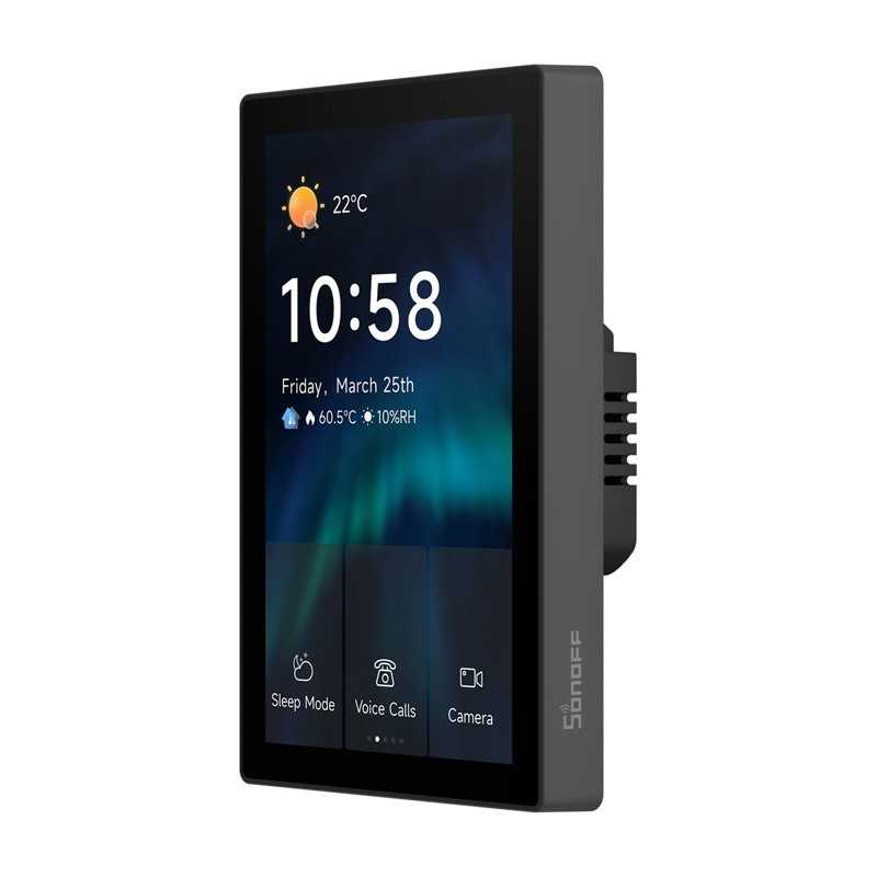 Painel Parede SONOFF Pro 120 Matter WiFi/Bluetooth/ZigBee Preto