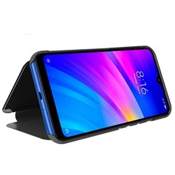 Capa Flip Cover Xiaomi Redmi Note 7 Note 7 Pro Clearview Preto