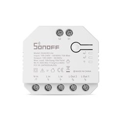 Sonoff Interruptor Inteligente Wi-Fi de Relé Duplo R3 Lite