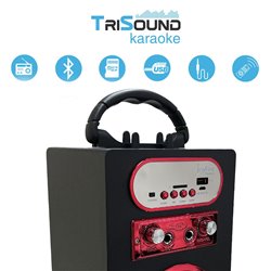 Biwond Joybox Trisound Karaoke Vermelho